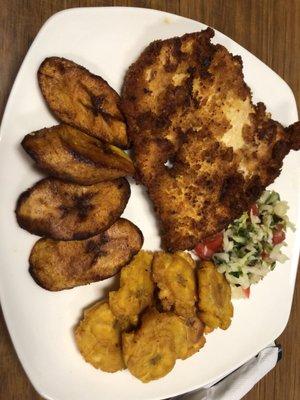 Sweet Plantains, tostados, Chicken Mariposa?