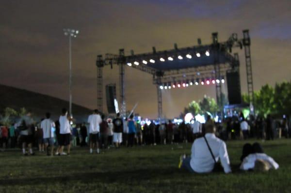 Main Stage at night