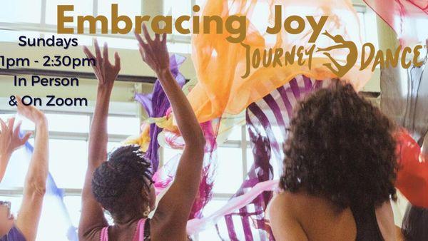 Get energized and embrace JOY 

https://www.movement-insights.com/event-details/embrace-joy-journeydance-2023-10-22-13-00