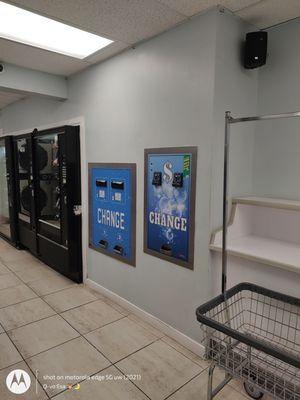 Working change and vending machines