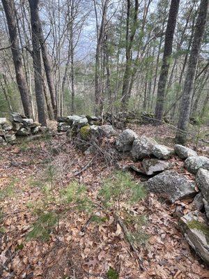 Remains of stone walls