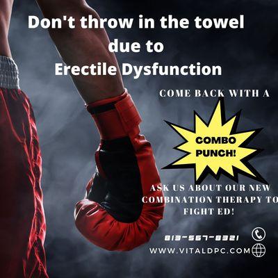 Erectile Dysfunction is more common than you think. Don't give up!