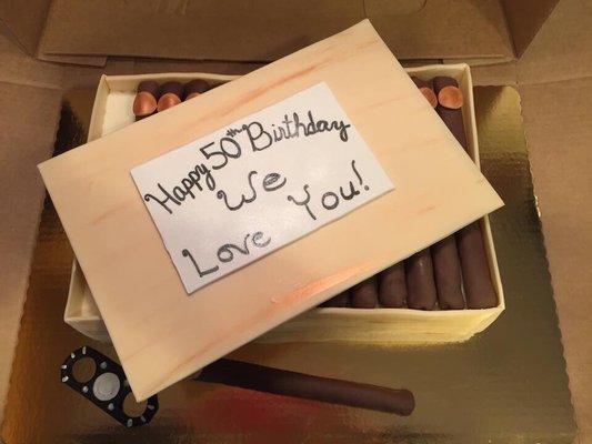 Cigar Box Cake