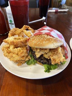 Deep Fried Bacon Burger