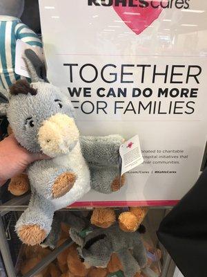 Found a donkey for my grandson to cuddle!