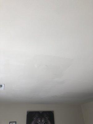 Wet paint still but ceiling as good as new