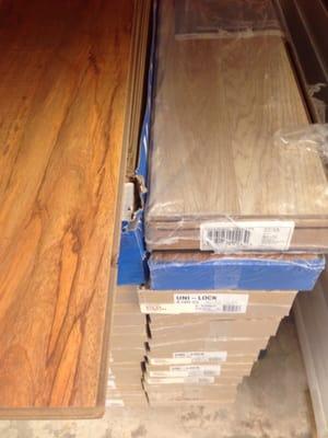 Lots of wood and laminate