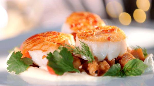 Seared Scallops from our new Sushi & Gastro Pub menus