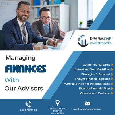 Our advisors will help you develop a financial plan catered to your personal goals