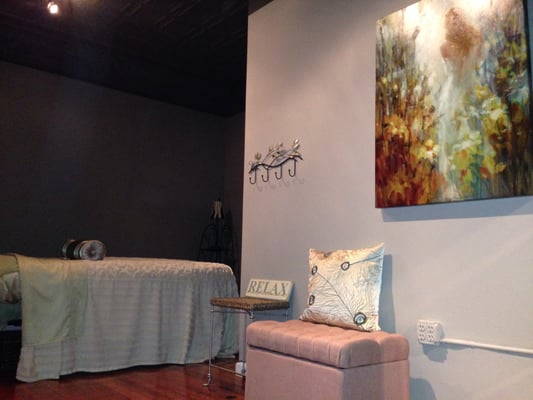 Treatment room for Facials and Waxing.