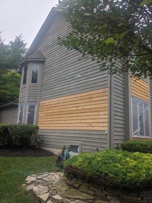 Some Cedar Siding Replacement! Ready for Stain!