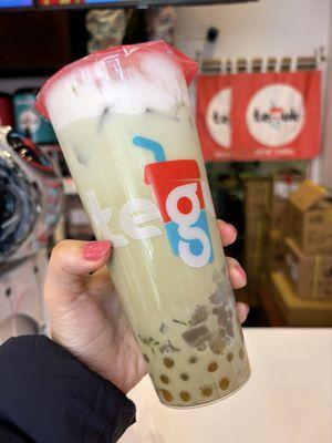 Matcha milk tea IG @nycfoodiebb