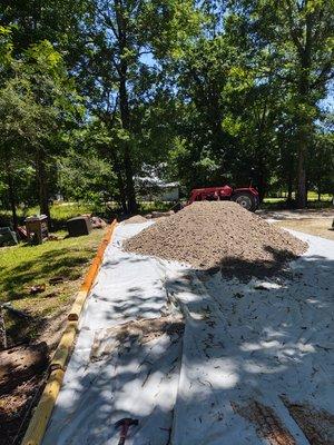 Halfway there! Need to upgrade your driveway or camper pad? Help is on the way!