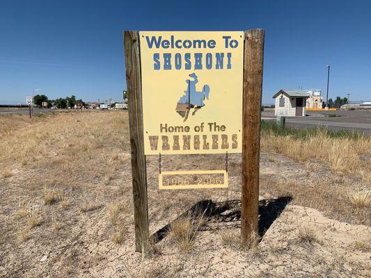 Wind River Canyon Scenic Byway starts in the Wyoming town of Shoshoni.