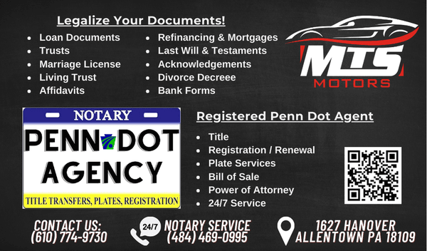 MTS Motors Offical Notary