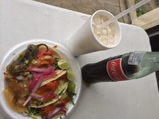 Horchata AND Mexican Coke.