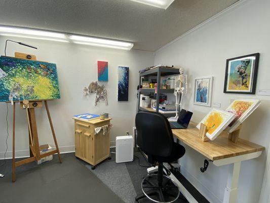 Selena's studio space