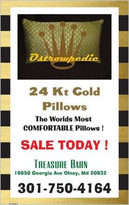 24 kt gold pillows