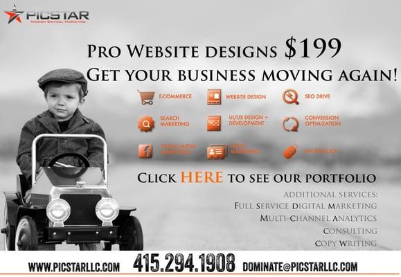 Websites starting at $199