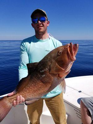 Big red grouper!