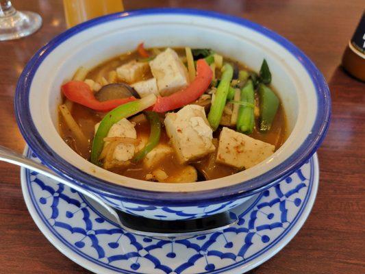 Jungle curry with tofu