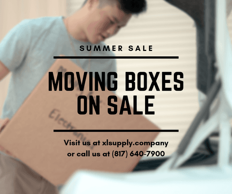 Our Summer Sale is happening NOW! Visit our site or give us a call to get deals on your moving essentials.