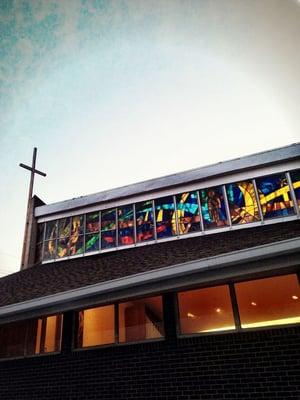 Picture by Emily McQuillan, Our beautiful church on a wonderful Lenten Service night!