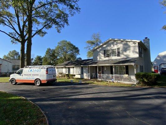 Early morning start at a customers home in Columbia, MD.