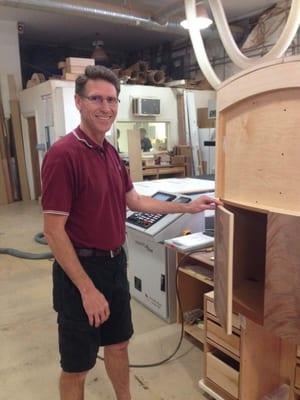 Jim Shuffler, President checking out a radius cabinet!
Norfolk, VA