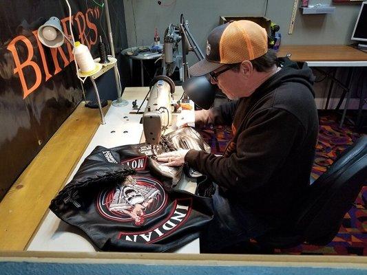 Patch Sewing Services, we stock over 1000 patches and can professionally sew onto your Vest! please call ahead for appointment for LG Jobs