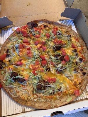 Taco pizza