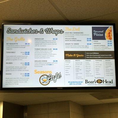 Menu Board