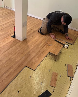 Flooring install