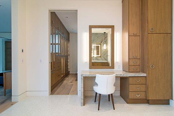 Master bath- rift oak