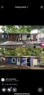 Complete Exterior Job , New Roof , Windows, Doors, And Siding .