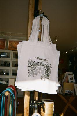 Essential Photo Supply's custom designed tote bag representing 9th & 9th