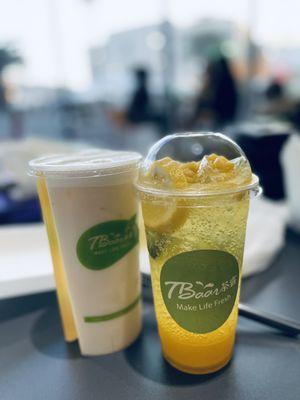 Split Cup ($6) & Mango Orange Mojito