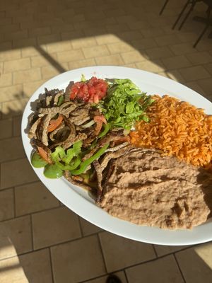 Beef Fajita plate