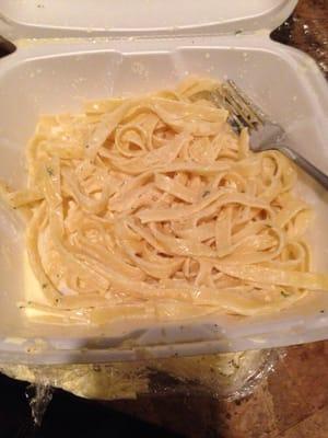 Don't get the Alfredo! It tastes like buttered noodles and this is the portion size... Just sad!