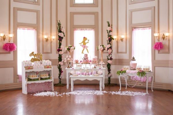 Ballerina theme first birthday