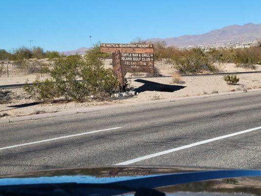 Dilapidated signage