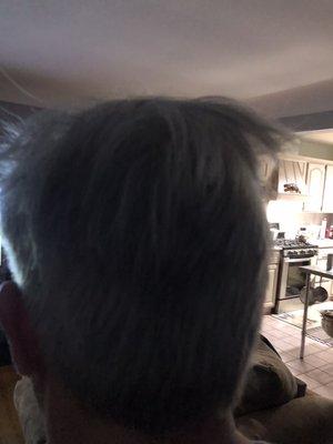 What the hell did you do to my husband's hair?