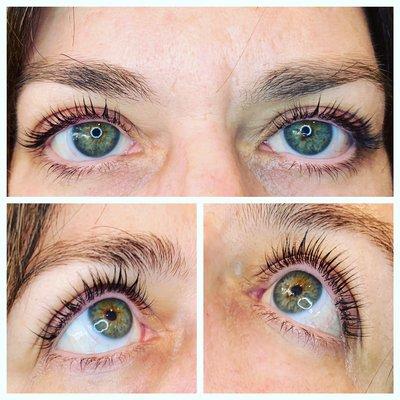 Lash lift and tint