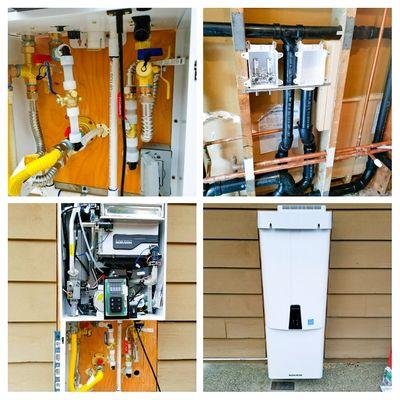 Tankless system installed by Platinum Choice Plumbing.  @PlatinumChoicePlumbing.com