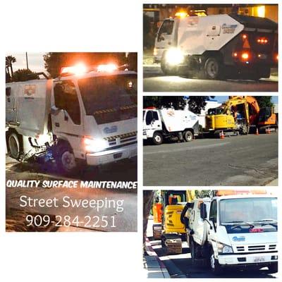 Street Sweeping & Parking lot sweeping services 909-284-2251 / Qualitysurfacemaintenace@gmail.com
  Serving Southern California Since 1986