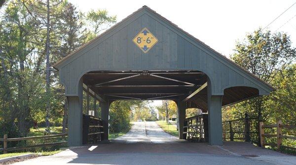 Home sweet home. The iconic covered bridge located in Historic Long Grove.