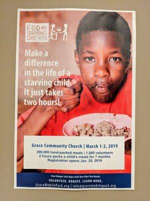 Grace Community Church MobilePack event in Marietta, Georgia on March 1, 2019. gracemobilepack.org