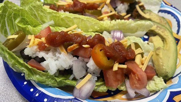 Lettuce tacos.