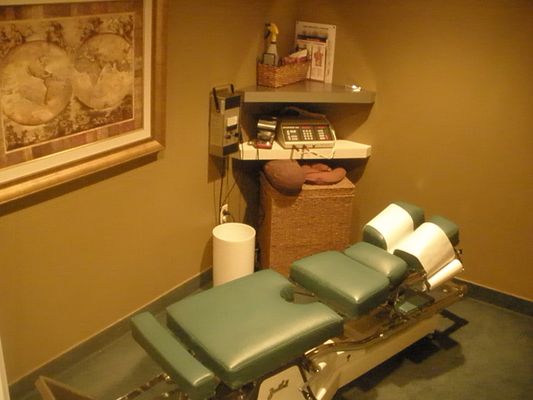 Private treatment rooms.