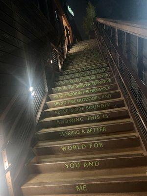 Inspirational stairs get me every time on the way up to Trim's Costa Mesa location!